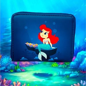 Loungefly The Little Mermaid Ariel Under the Sea Small Zip Wallet
